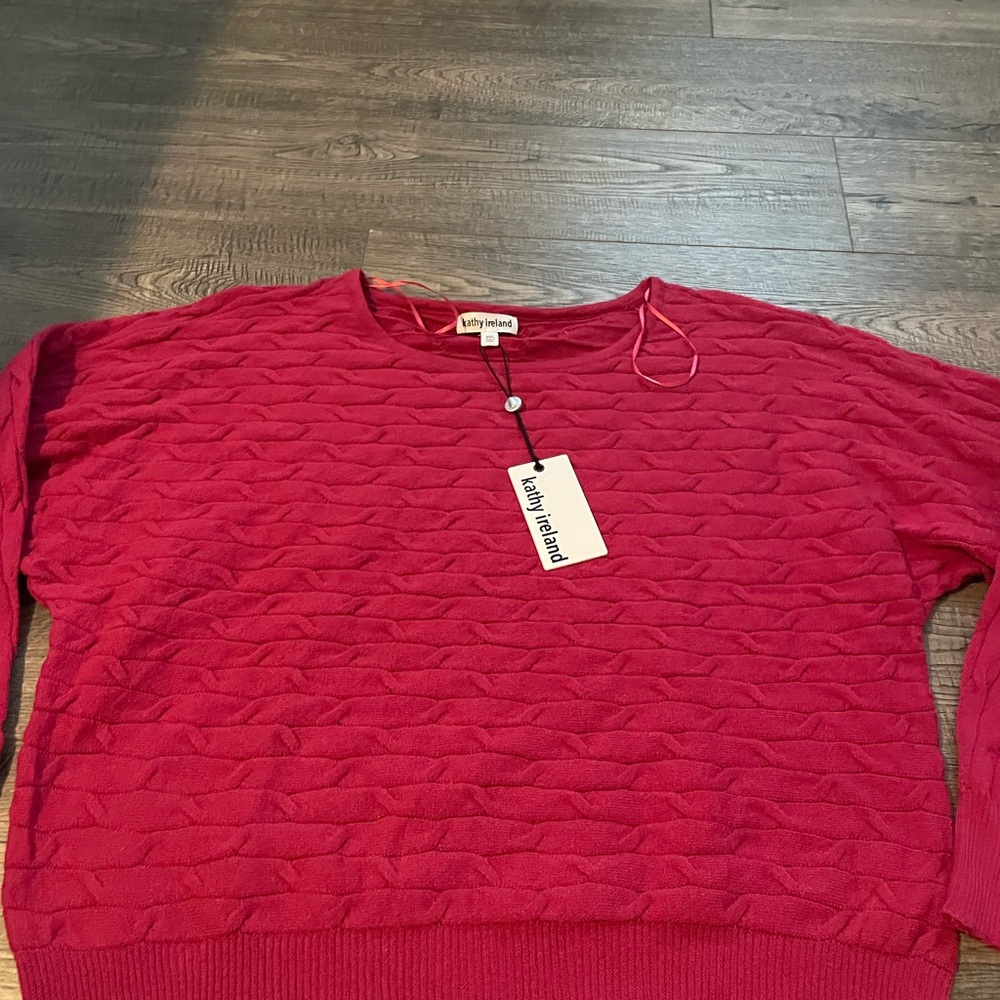 Kathy Ireland Textured Sweater